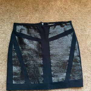 Y2K Bebe women’s sequin faceted lined mini skirt stretch sz sm